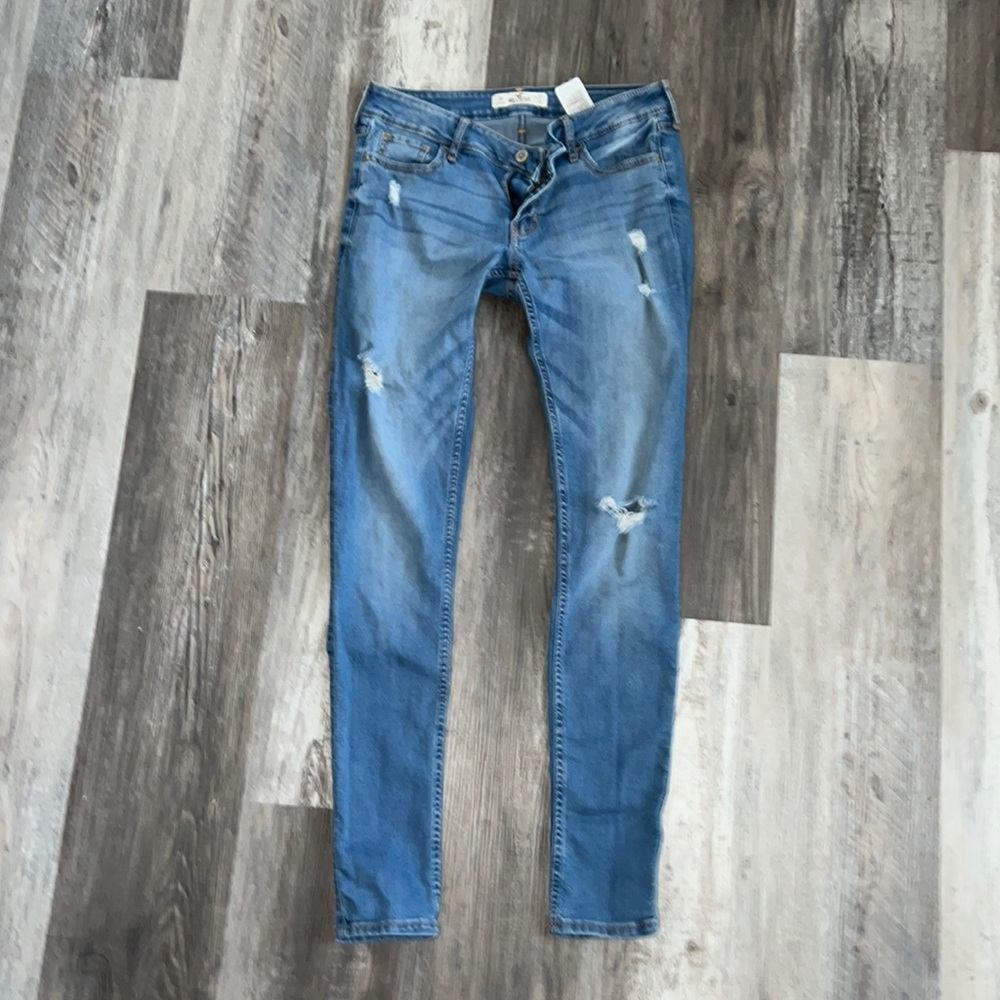 Hollister Low Rise Skinny Distressed Jeans